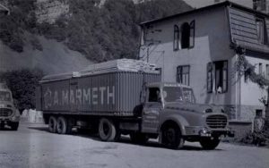 En 1948, Transports Marmeth quitte l’avenue de la gare et s'installe au 20 route de Genève